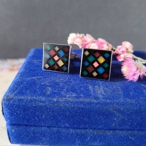 GFMW Geometric Sterling Cufflinks
